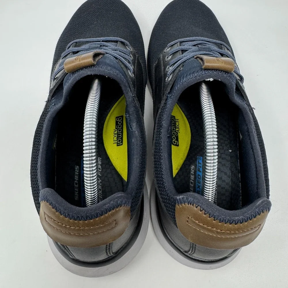 Skechers Shoes Delson 2.0-Weslo Casual Lace Up Sneakers 58817 Black Men's 11‎
